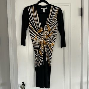 DVF art deco print dress